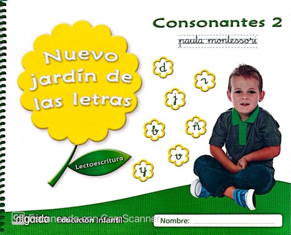 Nuevo Jardín de las Letras. Consonantes 2. Pauta.