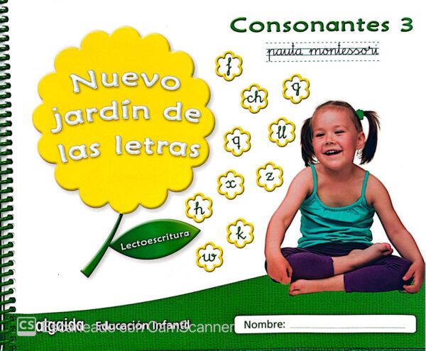 Nuevo Jardín de las Letras. Consonantes 3. Pauta.