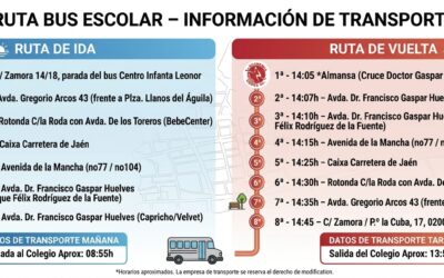 TRANSPORTE ESCOLAR: RUTA AUTOBUS